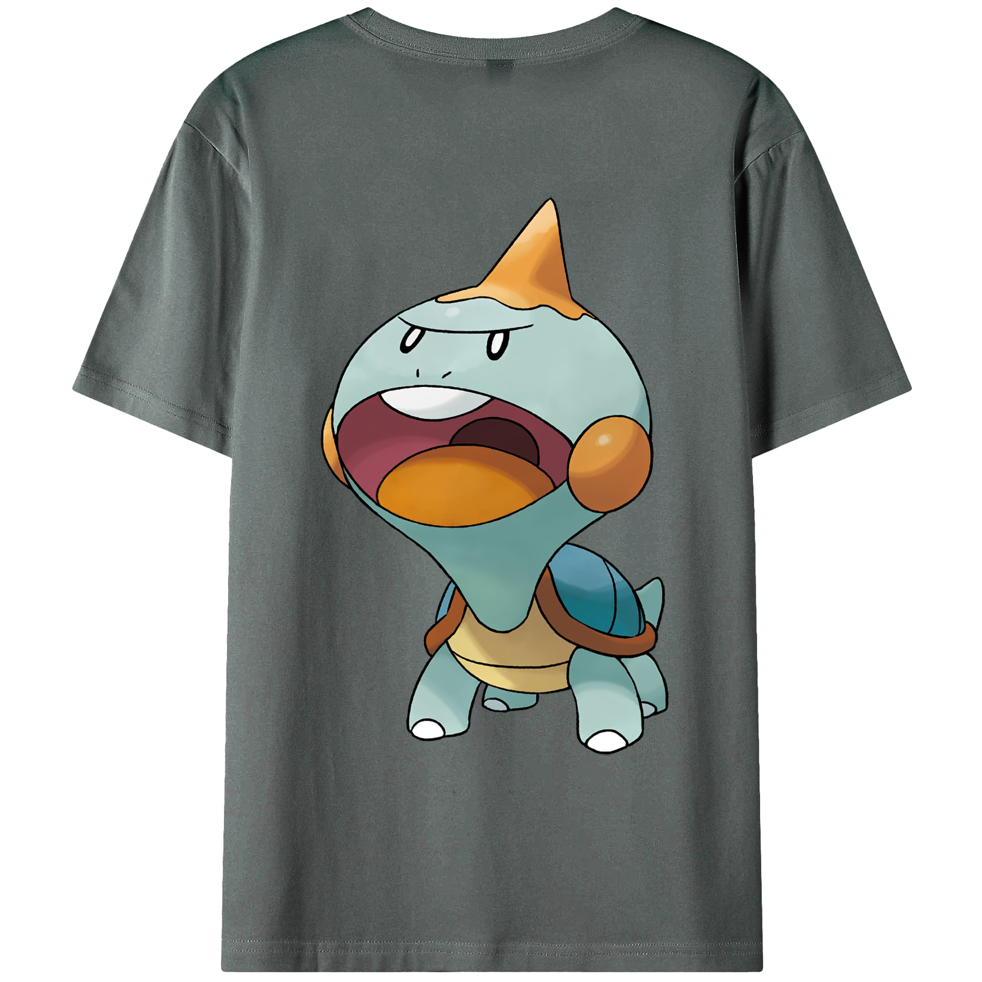 （画像用） ポケットモンスター Pokémon 綿100％ メンズ半袖Tシャツ（バックプリント） 通気性